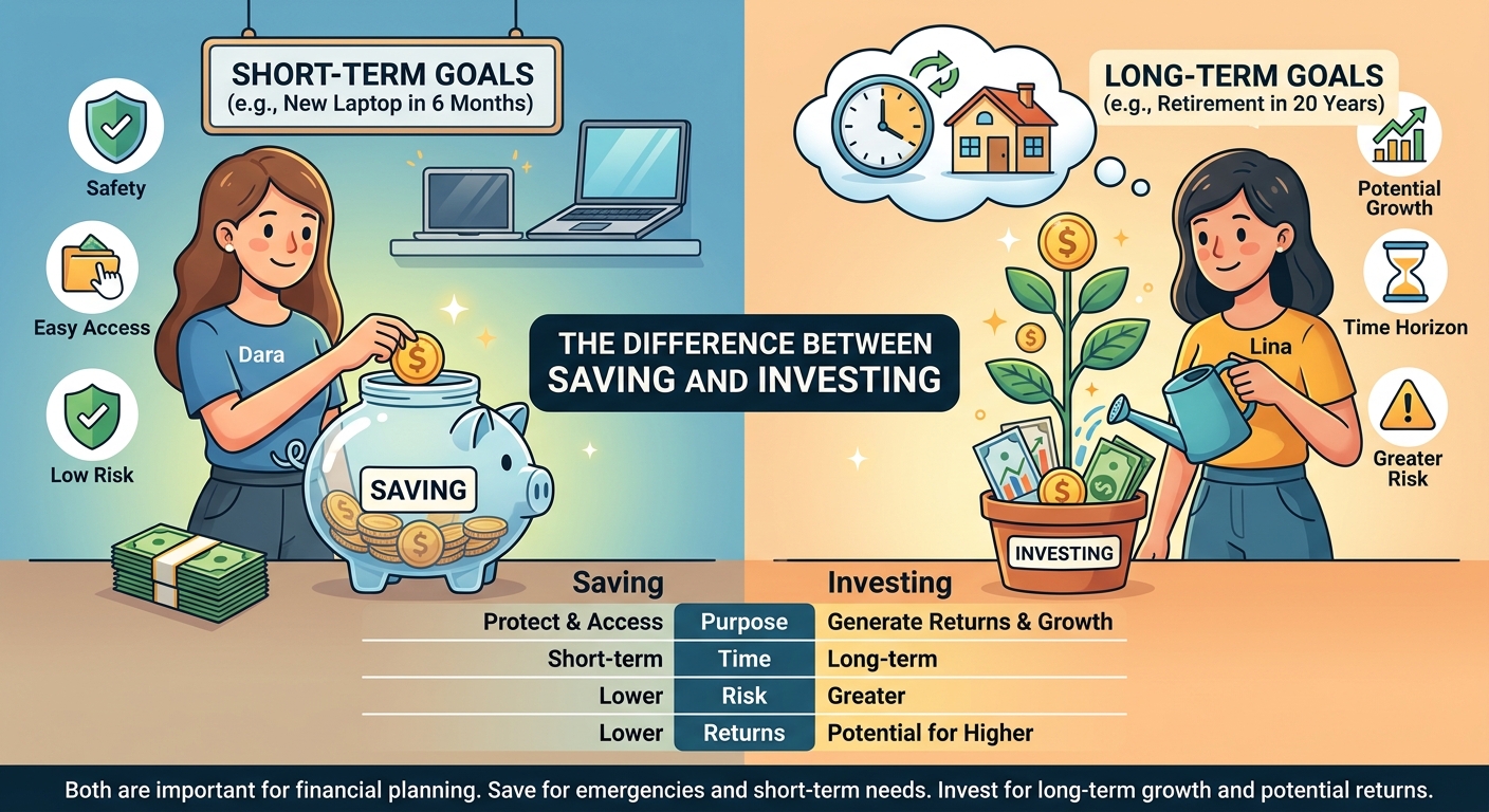 The Difference Between Saving and Investing
